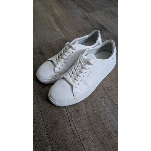 AXEL ARIGATO White Italian Leather Sneakers Size US 7 UK 6 EU 39 Minimalist - Picture 1 of 10